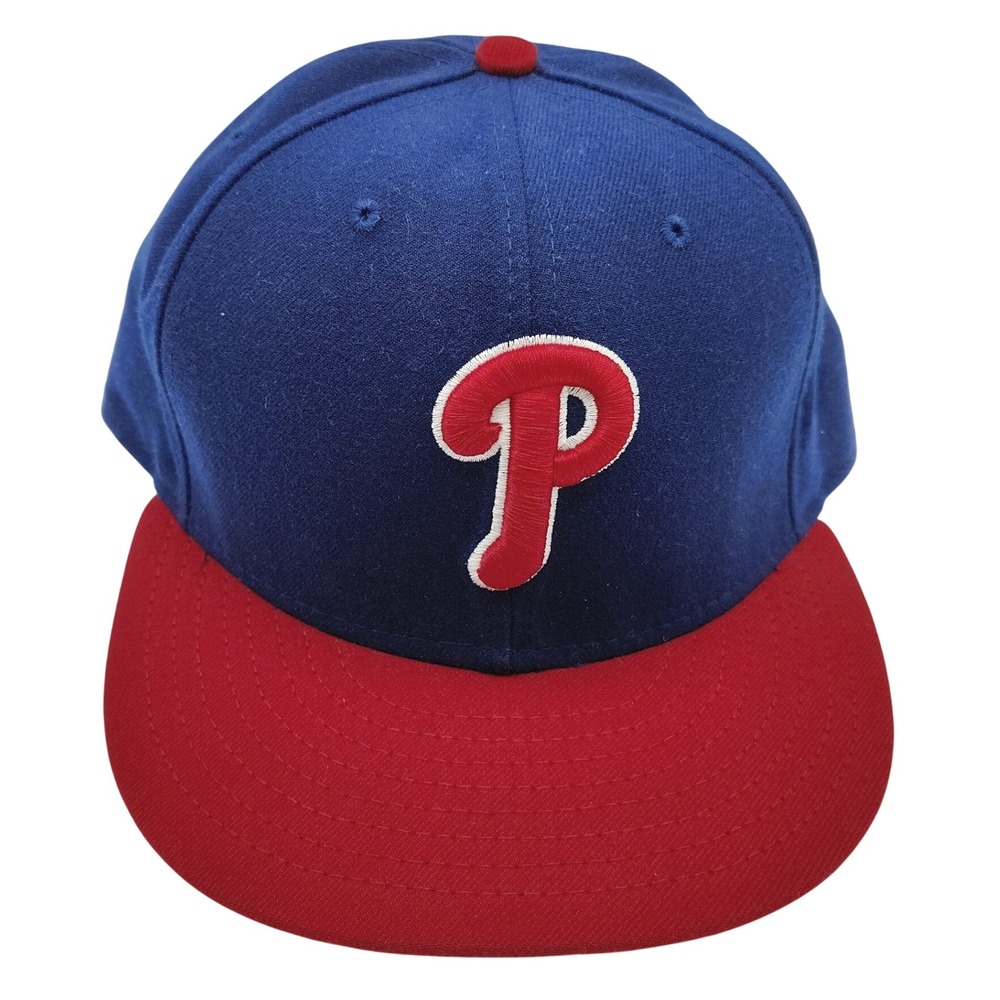 VTG New Era Philadelphia Phillies Wool 59fifty Cap Hat 7 1/2 MLB Baseball U.S.A.